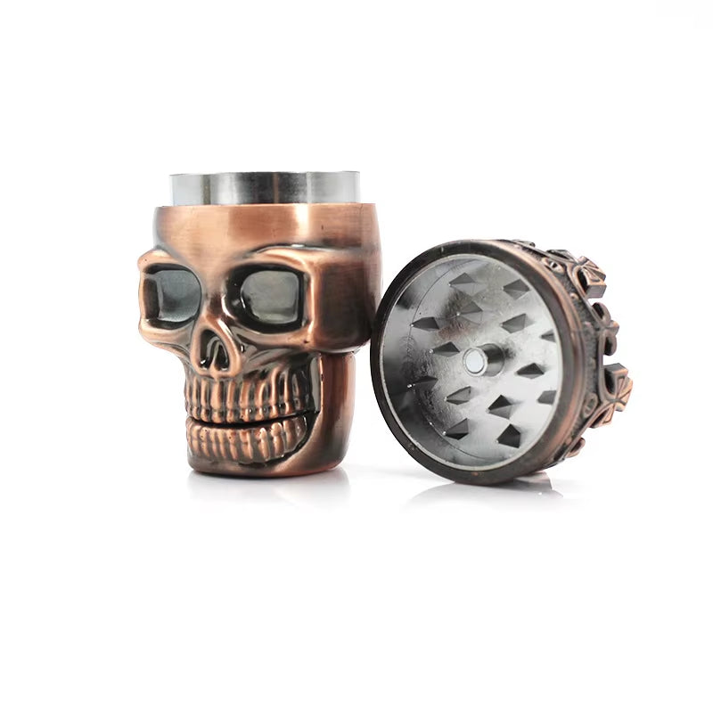 3 Layers Classic King Skull Plastics Tobacco Herb Spice Grinder Crusher Hand Muller Smoke Grinders Smoking Accessories Gift