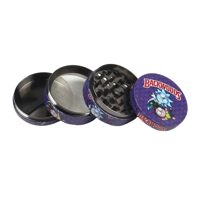 50Mm New Cartoon Pattern Metal 4 Layer Cigarette Grinder Herbal Tobacco Grinder Spice Grinder Cigarette Accessories