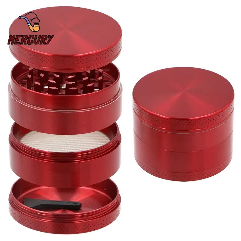 MERCURY Mini Herb Grinder for Smoking 4 Layers 63Mm Mill Zinc Alloy Tobacco Crusher Dry Herbal Grinders Grass Smoke Accessories