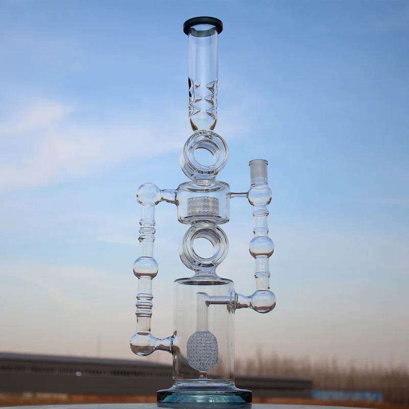 Massive Approx. 22 Inch Dual Perc Recycler Style Water Pipe