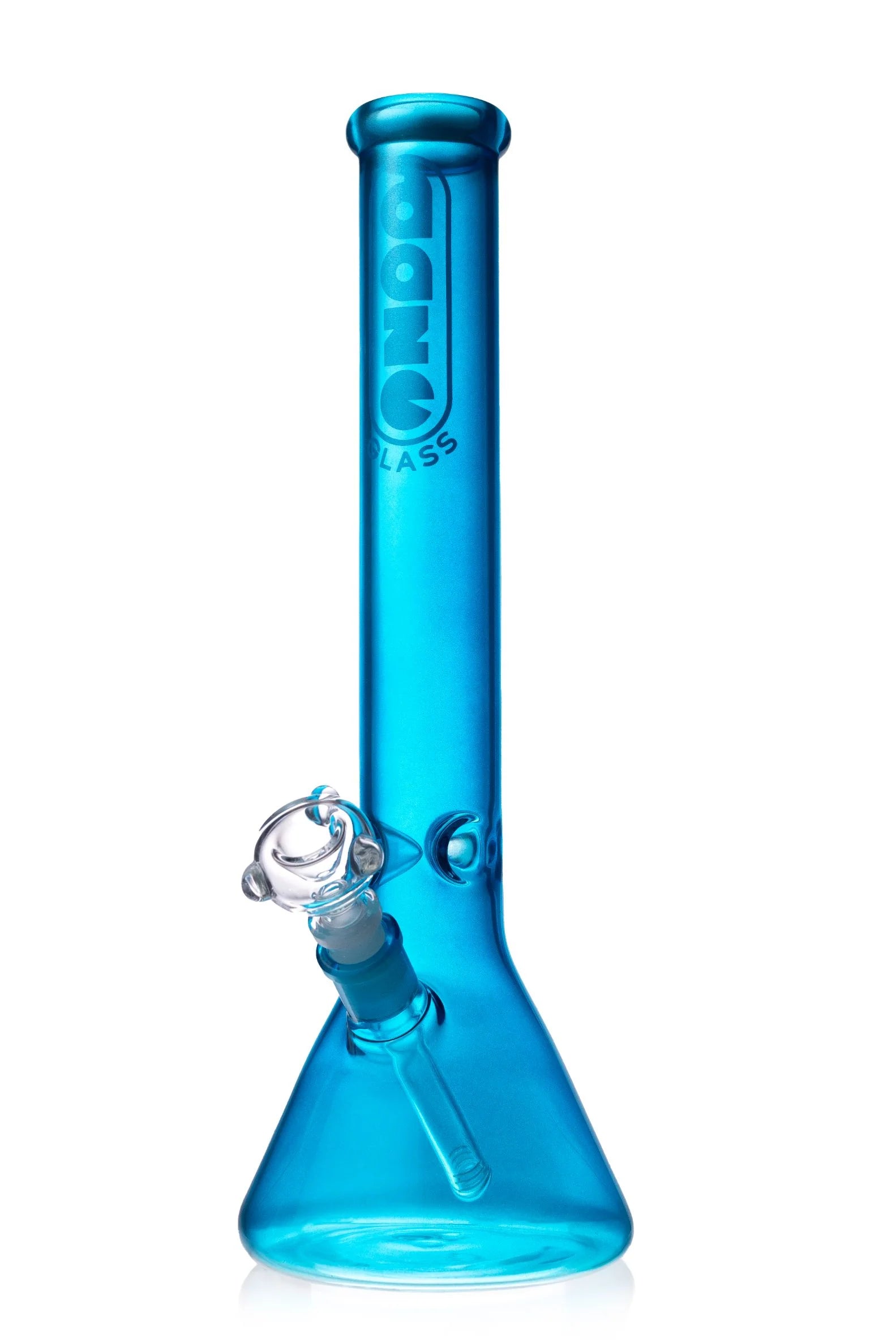 Daze Glass - 16" Metallic Blue Glass Water Pipe