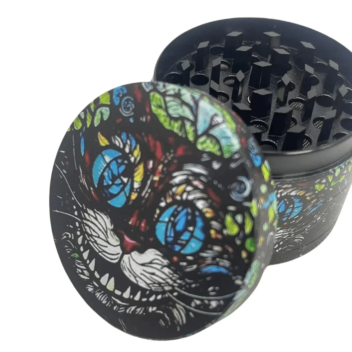 2inch Metal Cat Herb Grinder 4-Layers Manual Crusher Mill Mortar Grass Raw Tobacco Grinder Cigarette Tool Smoking Accessories