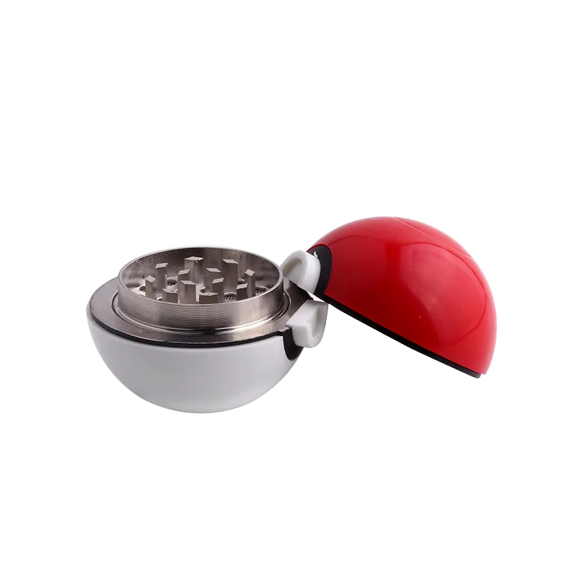 Herb Grinder 3 Layers Tobacco Grusher with Metal Sharp Teeth Pokeball Cute Grinder Herbal Smoking Accessories Cool Gadget