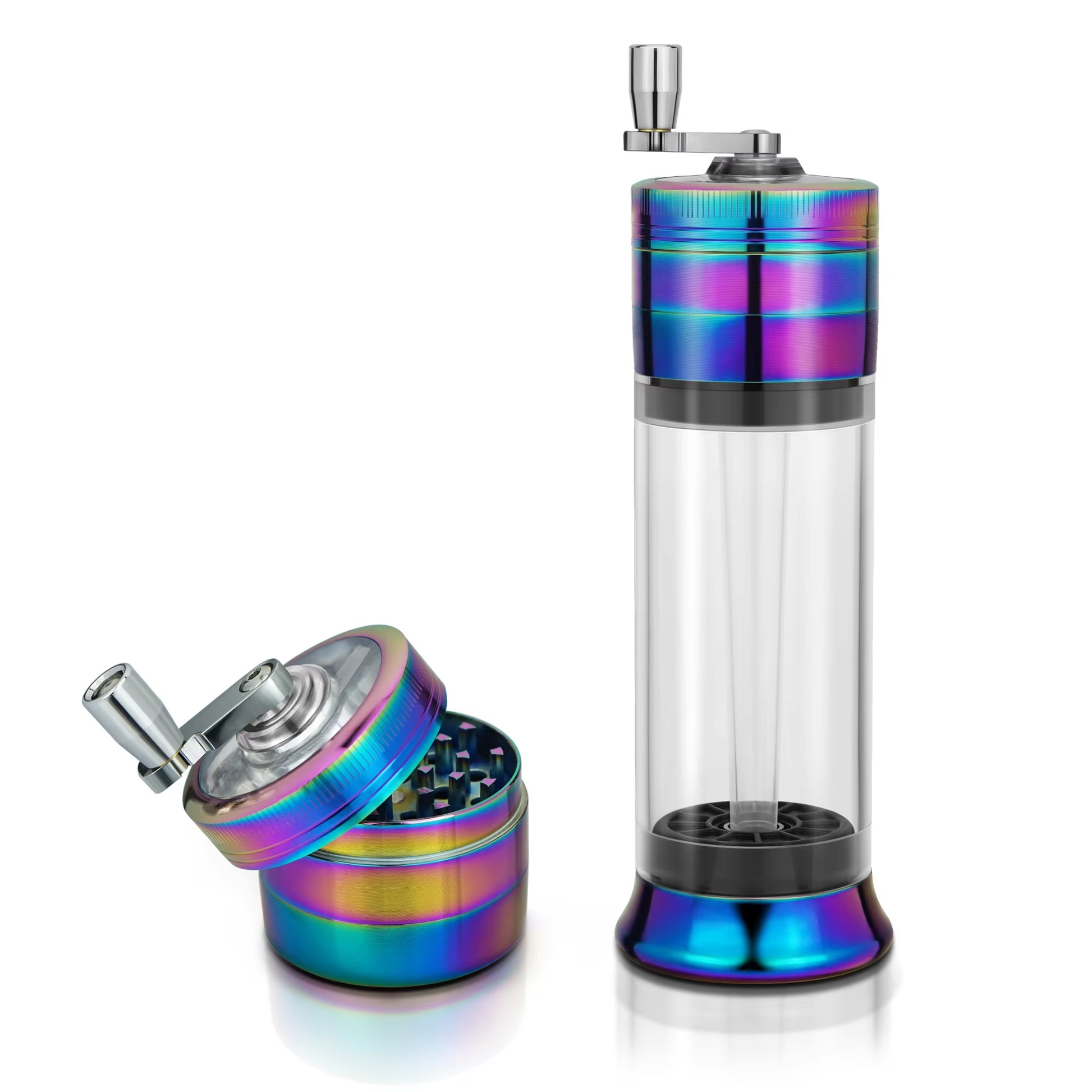 4 Layer 50Mm Joint Roller Cigarette Making Machine Manual Aluminum Spice Grass Herb Tobacco Grinder Crusher Smoking Accessories